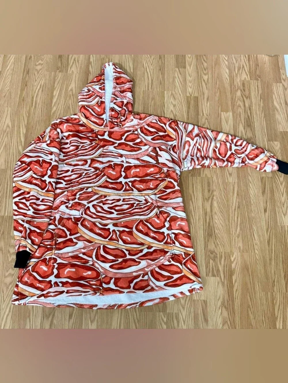 Raw Steak Meat Oversized Blanket Hoodie
